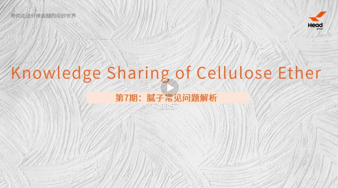 带你走进纤维素醚的奇妙世界 | 第7期：腻子常见问题解析